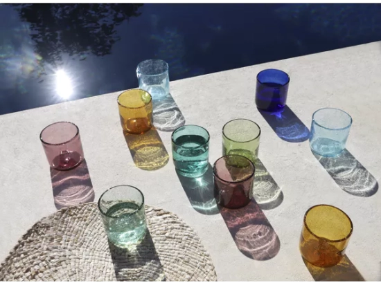 Verres Vico x4, différents coloris | Pomax