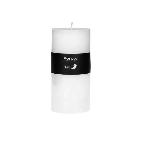 Bougie blanc H14 cm I Pomax