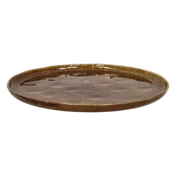 Assiette plate Spiro - brun I Pomax